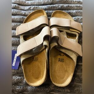 Birkenstock Uji Nubuck-Suede Leather - Taupe